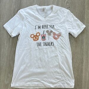 Disney “I’m Here for the Snacks” t shirt